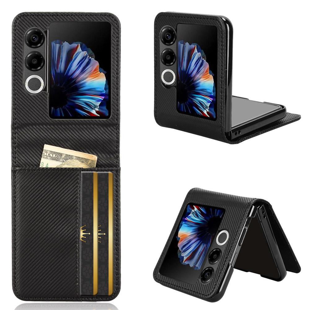For ZTE nubia Flip2 5G Etui PU Lær+PC Kortholder Mobiltelefondeksel
