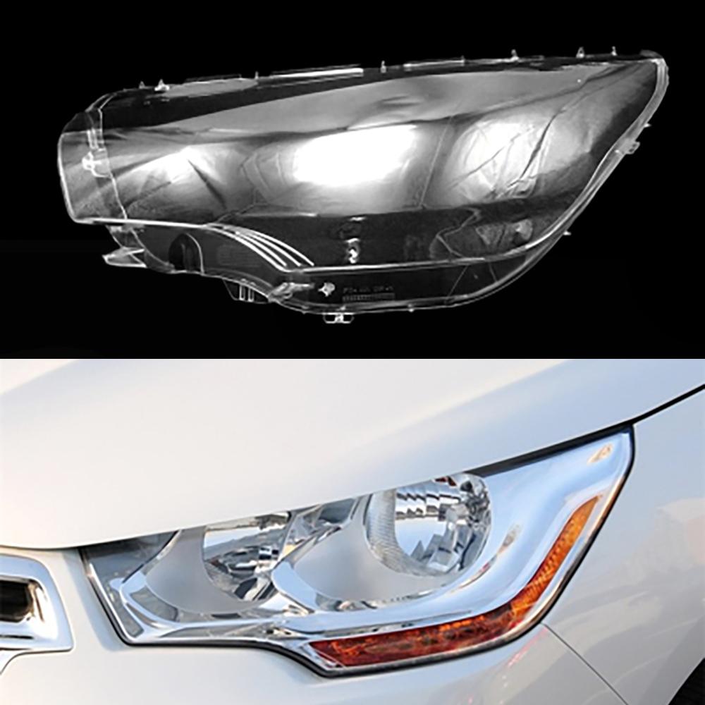Car Front Headlight Lens Replacement Light Auto Shell For Citroen C4L 2012 2013 2014 2015 Headlamp Cover Lampshade Lampcover