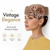 With Flower Straw Pillbox Hat Solid Painter Hat New Brimless Cap  Women's