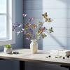 Artificial Butterfly Branches Simulation Stems with 8 Fake Butterflies for Vase Filler DIY Bouquets Home Office Table Decor