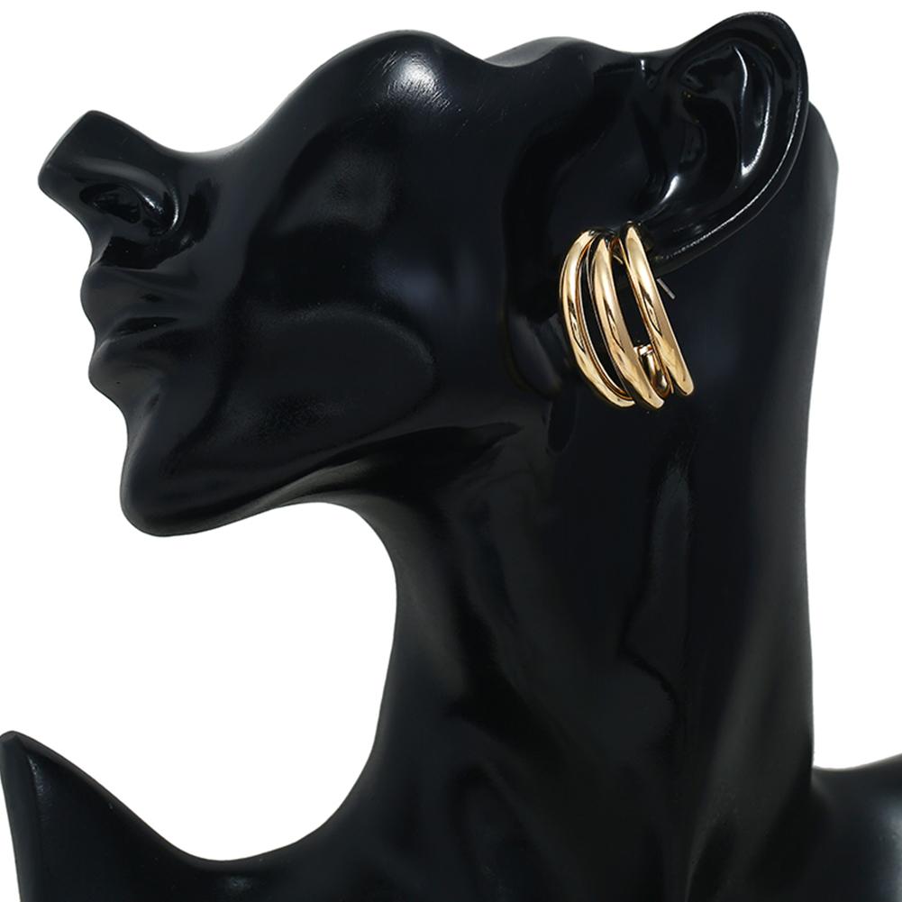 1 Pair Women Retro Simple C-shaped Ear Studs
