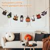 Wooden Halloween Hanging Sign Party Decor for Home Tabletop Wall Decoration
