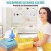 Tatuo 18 Pcs Microfiber Cloth Glass Cleaning Polishing Cloths (16 X 16) Microfiber Cloth for Glasses Reusable Cleaning Towels for Windows Windshields