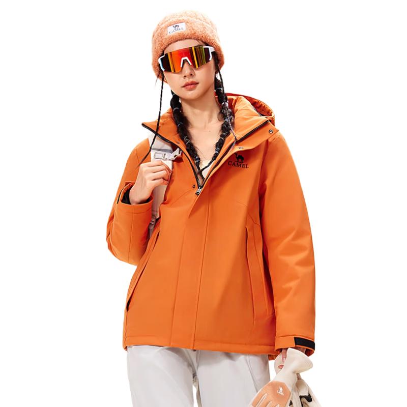 

Camel Unisex Water-Repellent Hooded Puffer Jacket 3XL