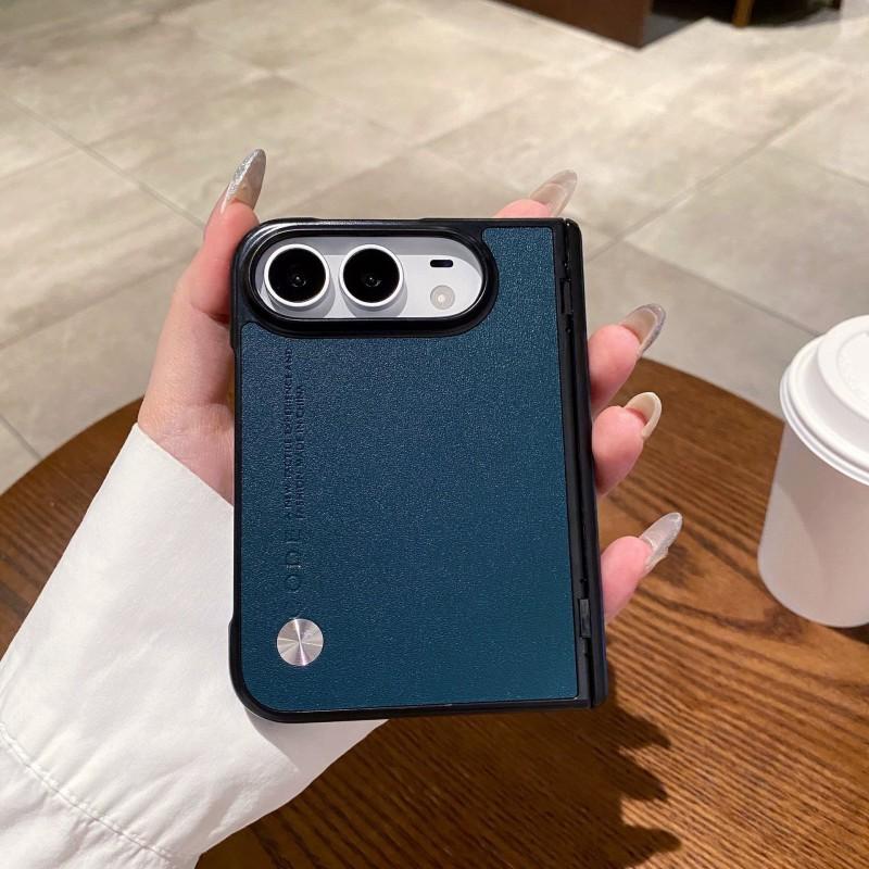 IPhone Duo Flip Case With Full Coverage Protection Vegan Leather Cover Hinge Reinforced Drop Proof Design
