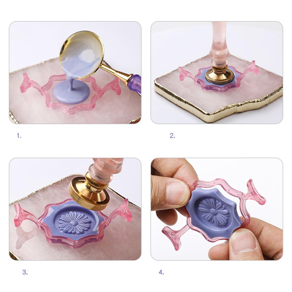 Wax Seal Mold, 1Pc Resin Wax Seal Molds for Wax Stamps for Gift Packaging Envelopes Card Decors Wedding Invitations Card