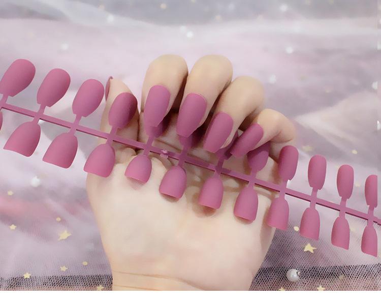 

24 шт./компл. DIY быстрые ногти, матовые, матовые, длинные, Т, однотонные, накладные ногти, разноцветные полоски, готовый маникюр, маникюр