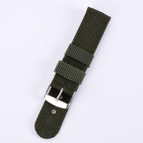 Militar Exército Tecido de Nylon Lona Pulseira de Relógio de Pulso 18/20/22/24mm