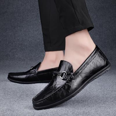 Male Loafers Men's Leather Slip-on Classic Shoes Soft Sole Comfortable Moccasin Casual Shoes 2024 New Designer Men Shoes