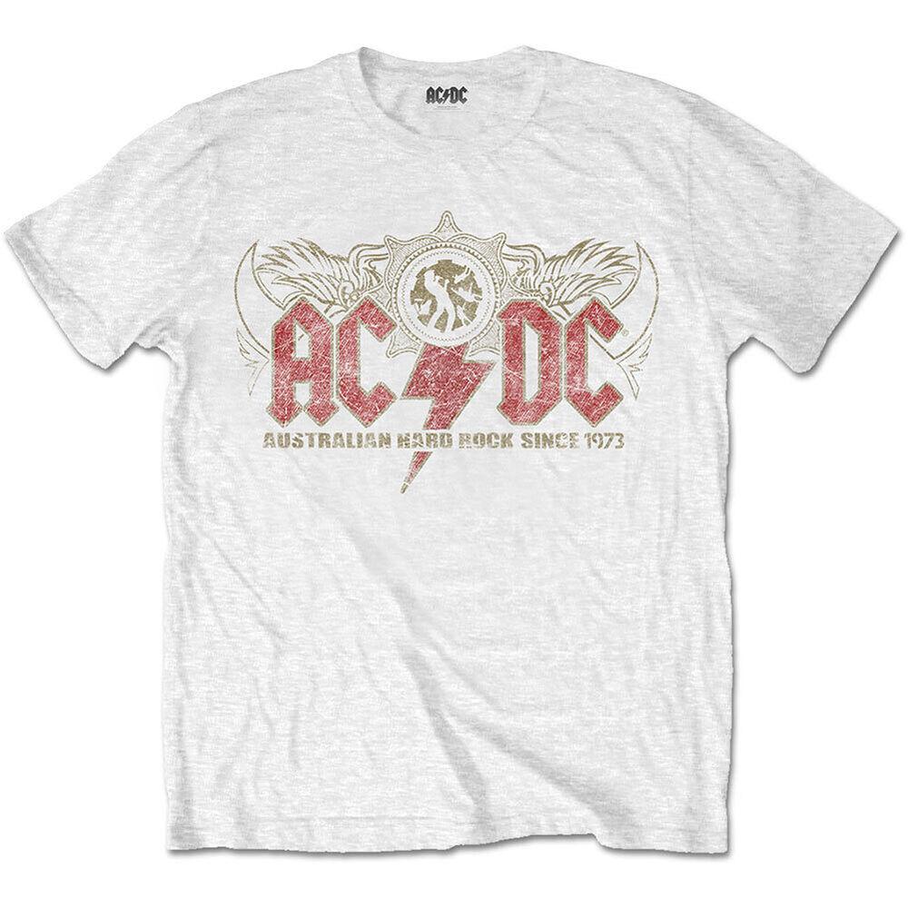 

Белая футболка унисекс приталенного кроя AC/DC Oz Rock