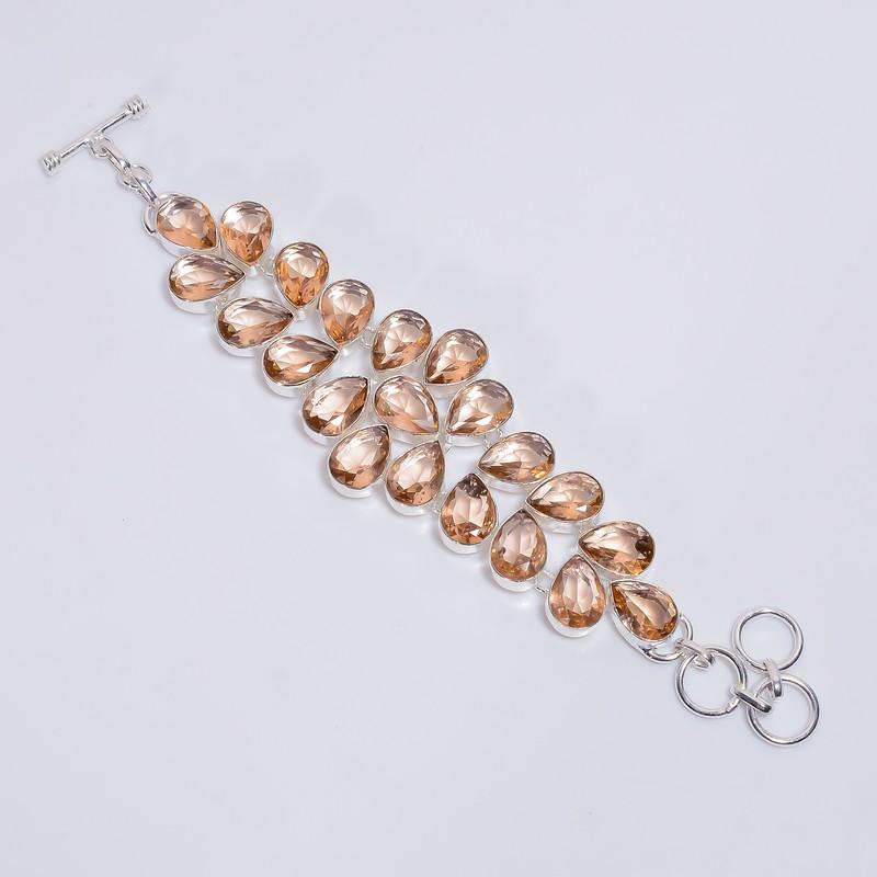 

Sterling Silver Beaded Bracelet for Him or Her with Adjustable Closure and Minimalist Style