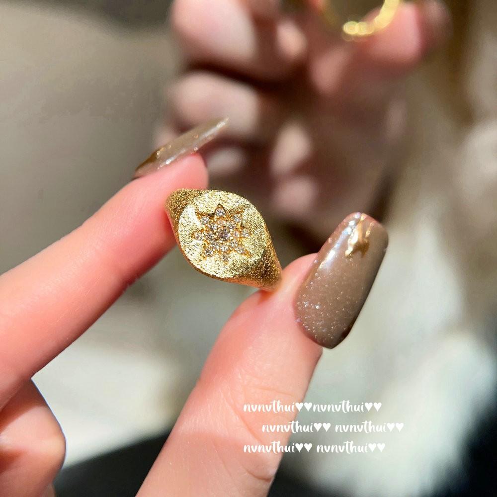 Винтажное кольцо с натуральным камнем в форме бабочки, Винтажное цыганское кольцо с цирконами, Кольца для stacking