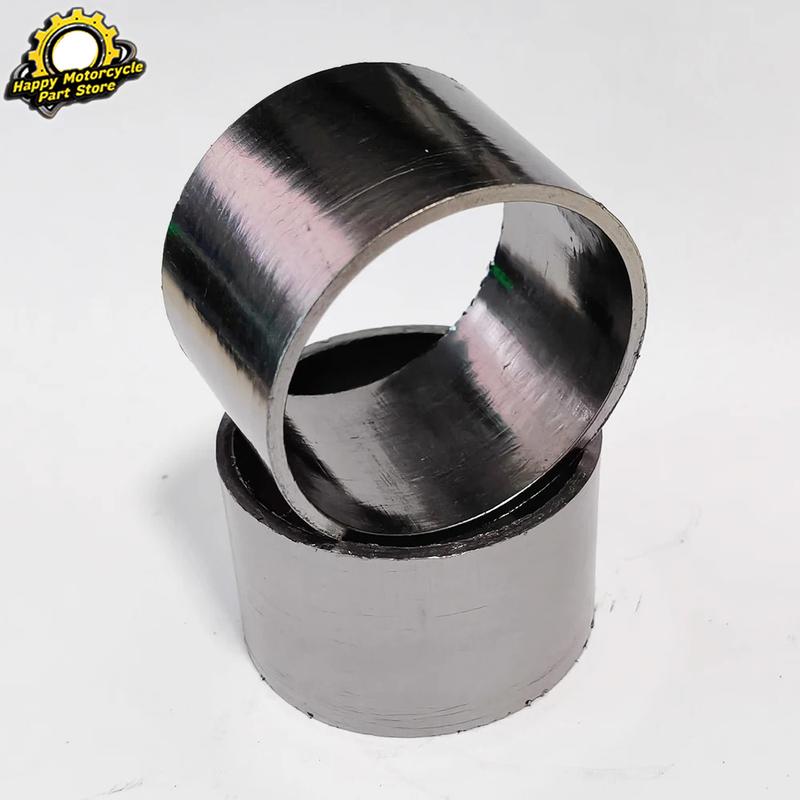 1pc/2/4pc Motorbike Parts Muffler Exhaust Pipe Gasket Seal Ring Connector Dirt Pit Bike O-Ring Inner Dia 50mm Outer Dia 55mm