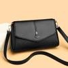 Fashionable Mom's Bag - Soft Leather Shoulder Bag with Large Capacity, Single Shoulder Strap, Small Square Design