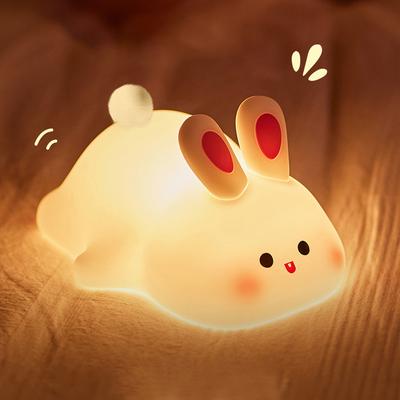 Easter Rabbit Lamp Mini Panda Night Light Cute Bunny Bedside Lamp Cartoon Desktop Ornament 2026 Easter Party Favor Gifts
