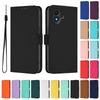 Pentru carcasa TCL K70 SE pe pentru Husă TCL K 70 SE Carcasă Telefon K70SE T453D Modă Culoare Solidă Candy Piele Flip Book Husă Capa