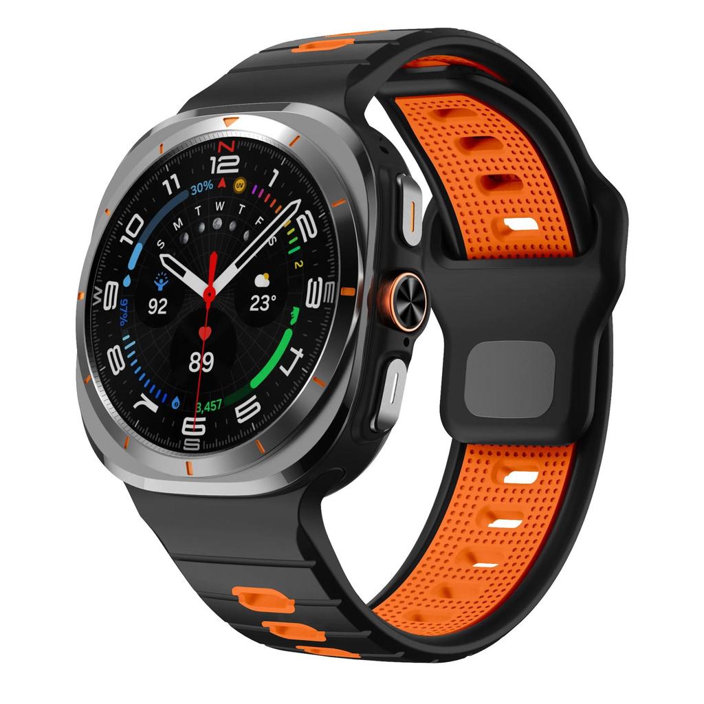 Cinturino Sportivo Per Samsung Galaxy Watch Ultra 47mm Cinturino di Ricambio Braccialetto Per Galaxy Watch Ultra Cinturino da Polso Bicolore in Silicone