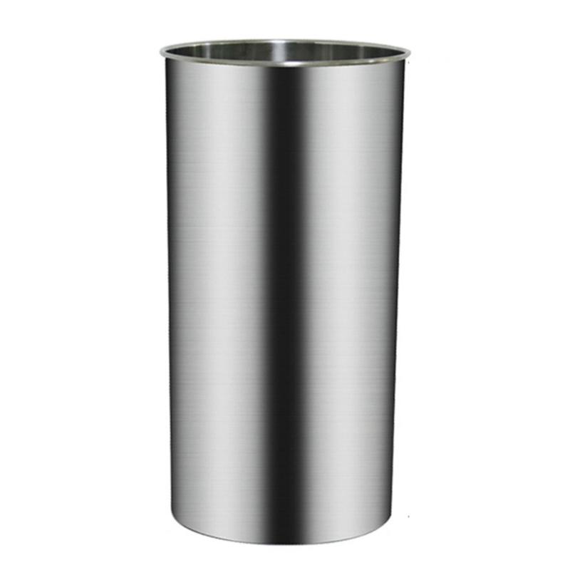 Stainless Steel Trash Can Embedded Waste Bin For Kitchen Countertop with 360 Rotating Lid Household Commercial Use