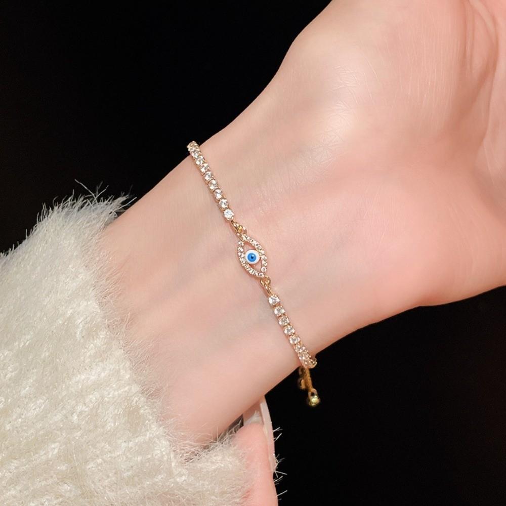 Luxury Vintage Glaze Devil's Eye Bracelet Devil's Eye Banquet Clothes Jewelry  Party Favors