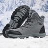Snow Boots Man Platform Boots Non-slip Men Winter Shoes Plush Warm Ankle Boots Waterproof Comfortable Male Boot Big Size 48