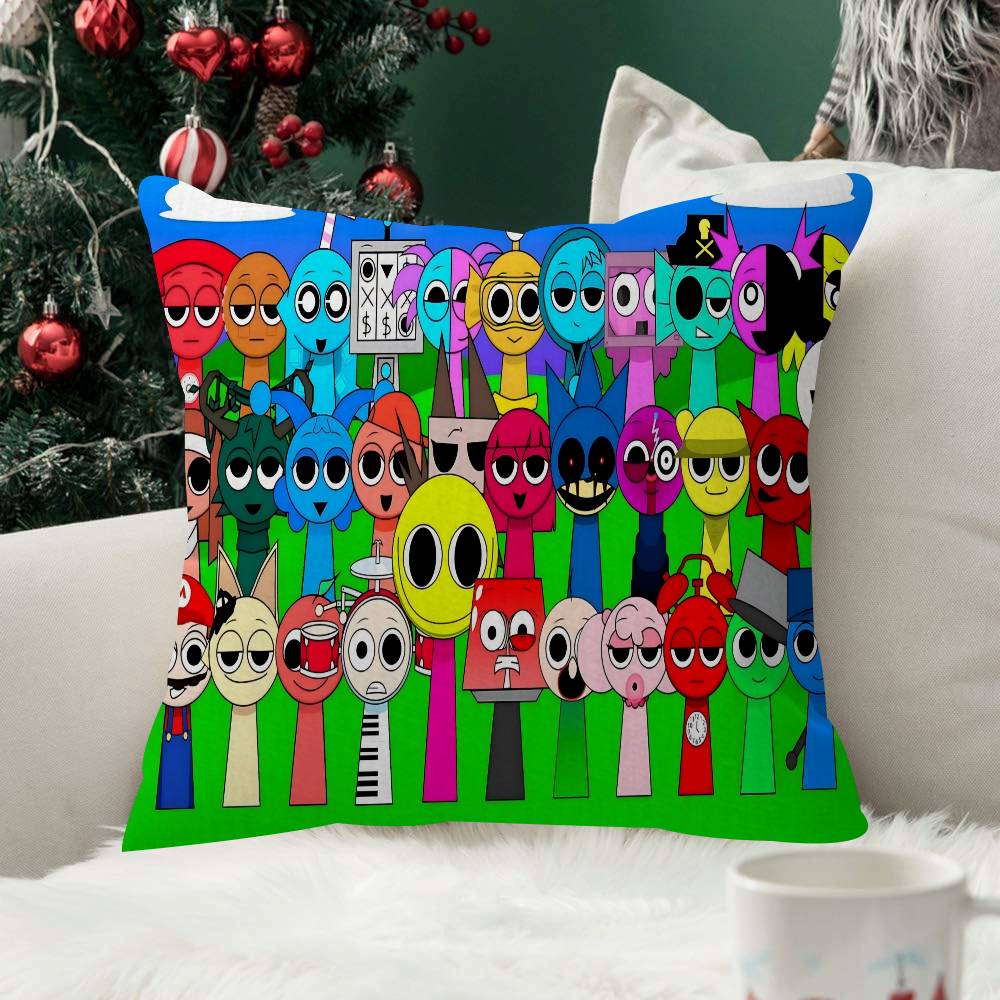 Game Pillow Cover Soft Decor Throw Pillow Case xcm Couch SSprunki Home Decor IIncredibox for Living Room Sofa Party Gift