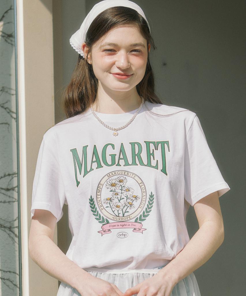 OURHOPE Margaret Artwork T-Shirt - White