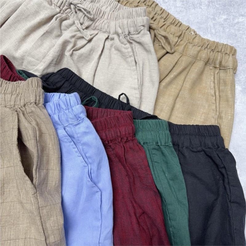 Johnature Japanese Summer Solid Color Comfortable Casual Elastic Waist Women Shorts