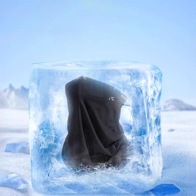 Sommer Eis Seide Sonnenschutzmaske für Damen, UV-Schutz zum Radfahren, Sonnenschutzschal für den Hals, Lange Maske für den Hals, Gesichtsmaske für Herren