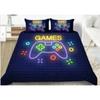 Gamepad Comforter Cover Gamer Bedding Set Teens Video Game Duvet Cover for Youth Boys Modern Game Controller Bedspread