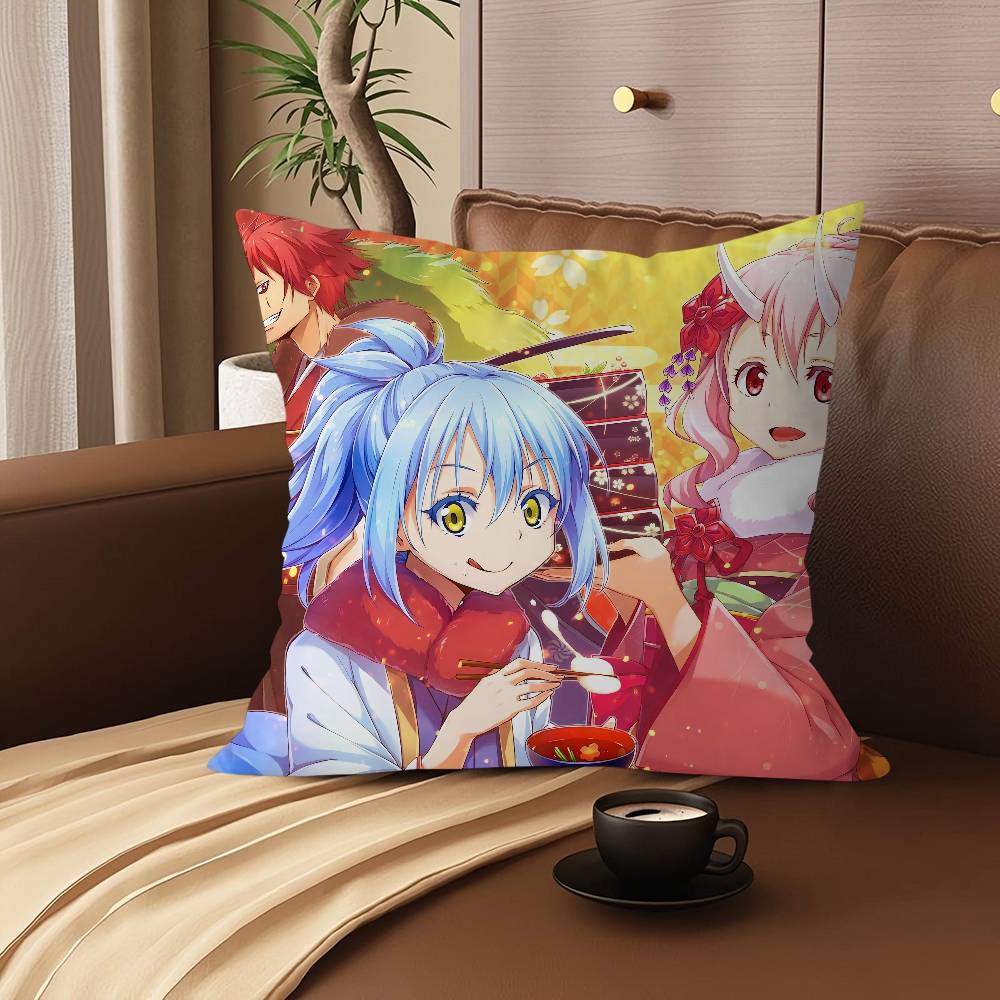 That Time I Got Reincarnated As A Slime Pillowcase Toon Gift Cushion Cover Bedroom Home Sofa Chair Seat Decor Pillow Case
