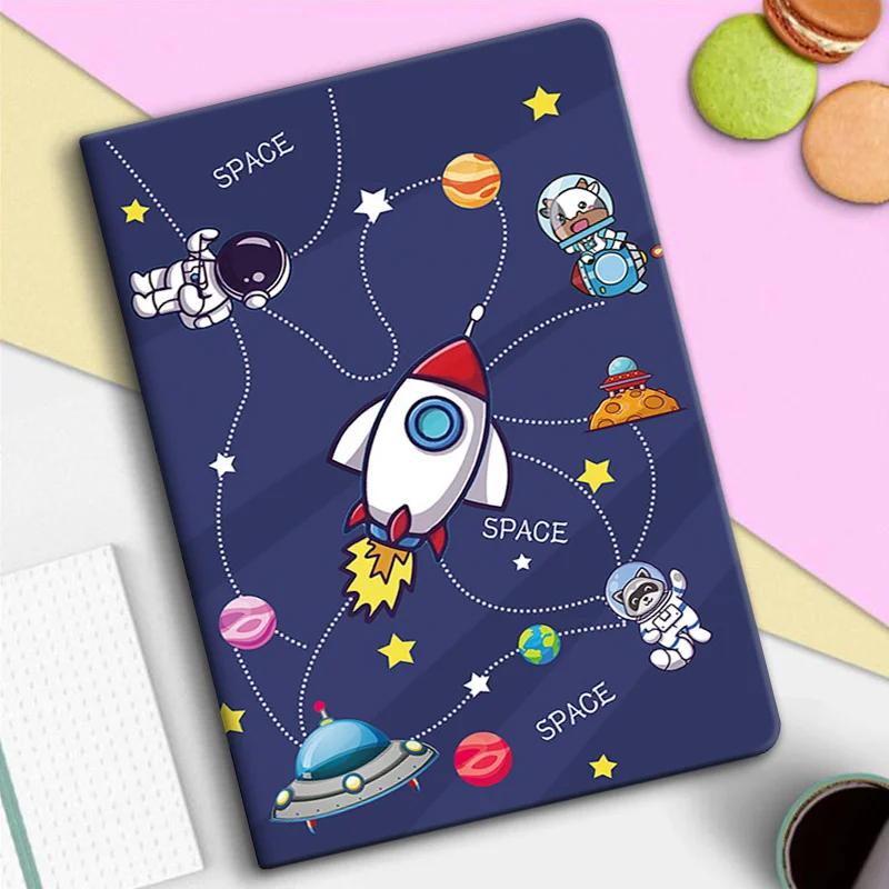 Voor Samsung Galaxy Tab A8 Tablethoesjes Magnetisch Zacht TPU AchterkantVoor Samsung Tab A8 10.5 SM-X200 /SM-X205 Cartoon Kinderhoes Tab A8 2021 gray