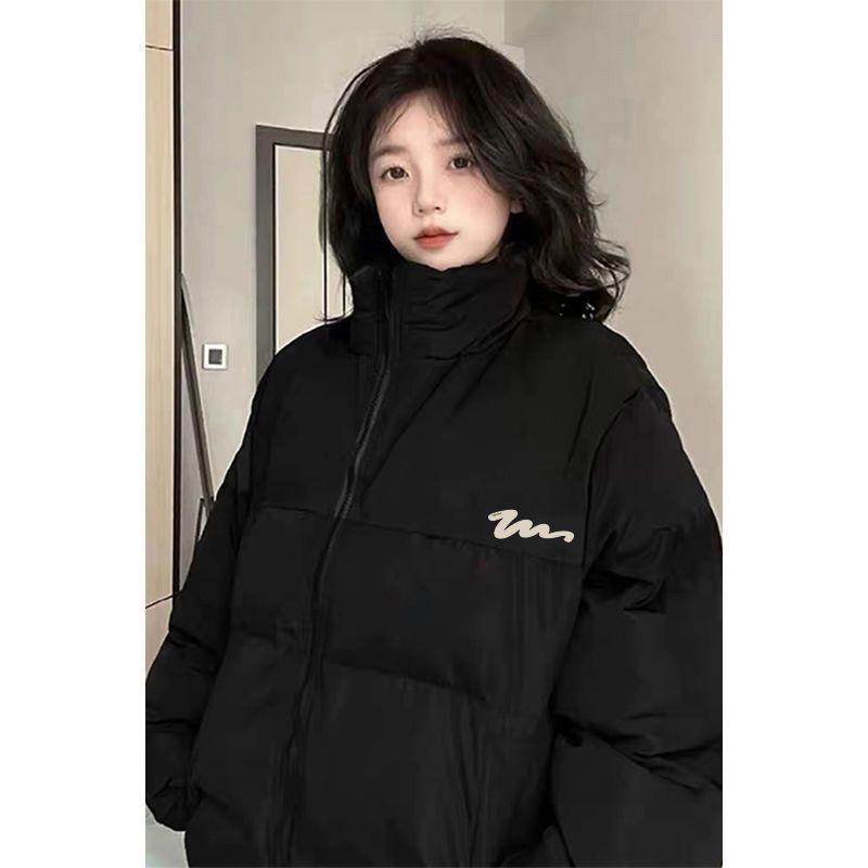 2025 Women's Versatile Thickened Winter Cotton-Padded Coat with Stand-Up Collar