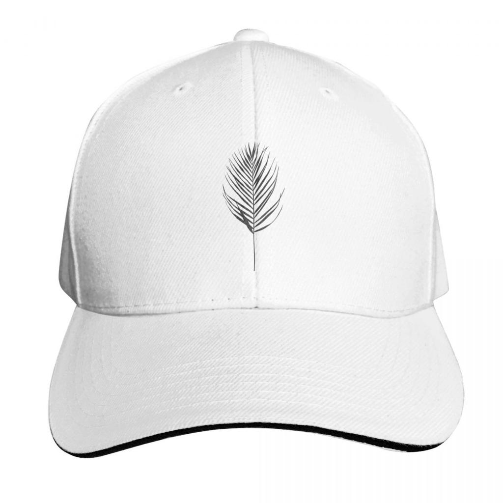 Palm Leaf Silhouette Illustration Evelyn Baseball Cap Golf Cap Unique Hats Funny Hat Party Hat Ladies Unisexs
