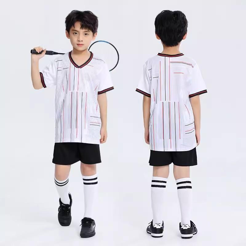Kids Sports Jerseys Badminton Table Tennis Volleyball Training Breathable Activewear Boys Girls
