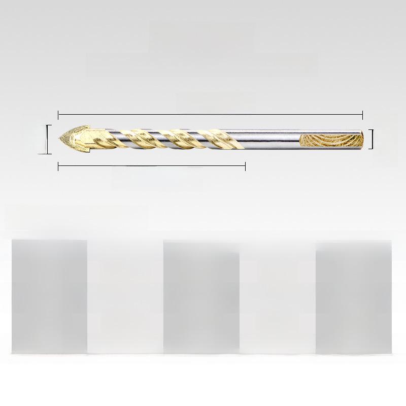 Multi-Function Magnetic Alloy Triangle Drill Bit Set for Concrete, Glass, and Tile