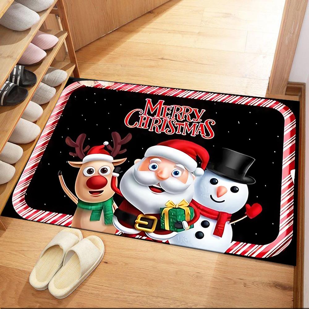 

Christmas Joyful Celebration Floor Mats for Living Room, Bedroom and Room Decoration Are Suitable for Gifts. 40cmx60cm