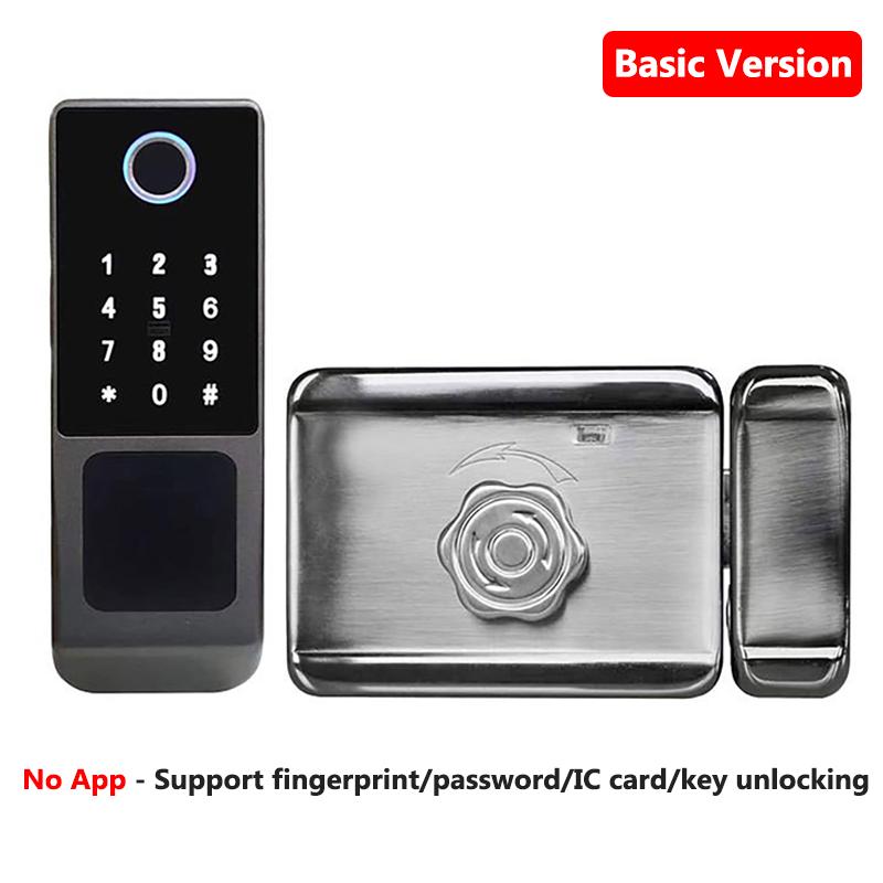 

TTLock APP WiFi Fingerprint Lock Tuya Waterproof Bluetooth Outdoor Gate Passcode IC Card Keyless Smart Home Electronic Door Lock