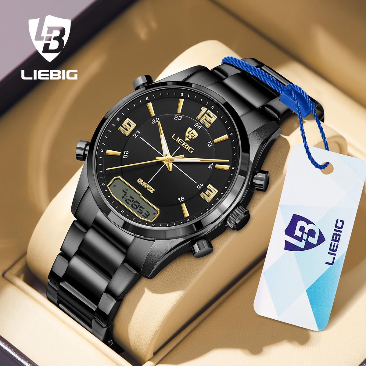 

SKMEI часы для мужчин повседневные часы кварцевые водонепроницаемые модные мужские наручные часы из нержавеющей стали L8004 чёрный