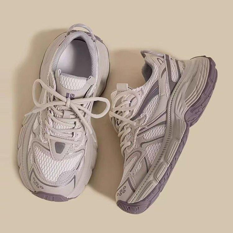 

Girls sports shoes 2025 spring and summer new versatile older children s shoes children s net shoes casual students breathable dad shoes 38 yards inner length 23.5cm фиолетовый