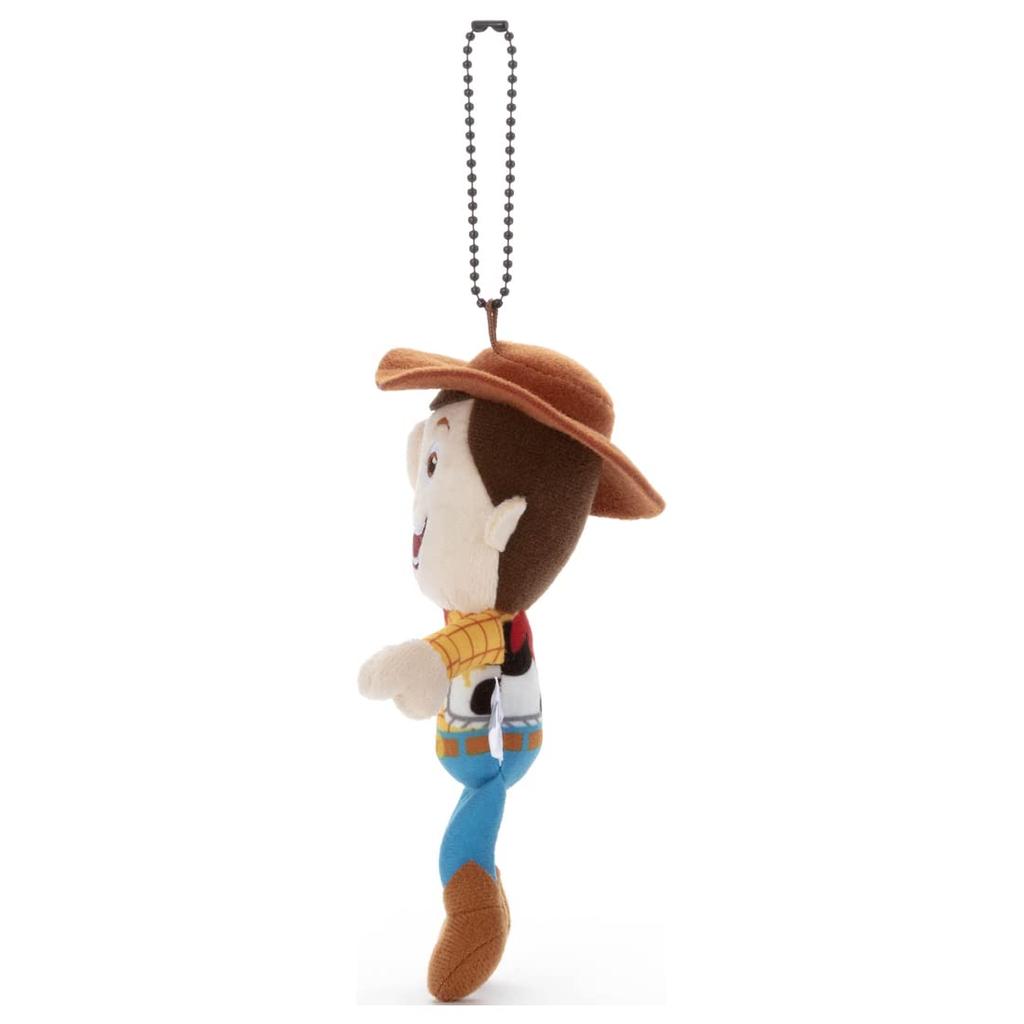 Pixar Character Toy Story Funny Face Ball Chain Mascot Woody Plush Toy, Approximately 14cm Tall