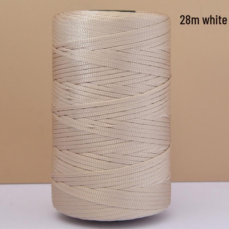 Hand-Woven Mercerized Cotton & Linen Ice Silk Yarn for DIY Crochet Bags, Hats, and Cushions