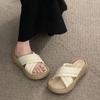 One-line Shoes Thick-soled Slippers New Anti-slip Soft-soled Cooling Slippers for Women In Summer