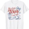 She's from Texas I Can Tell Retro Southern Cowgirl Girl T-Shirt