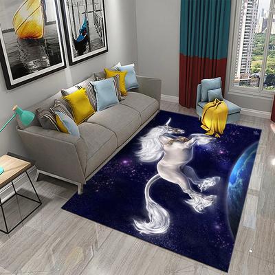 Cartoon Regenbogen Niedliches Einhorn Bereichsteppich Teppich Teppich Wohnzimmer Kinderzimmer Dekor Kinder Spielen Krabbeln Weich Rutschfest Bodenmatte Geschenk