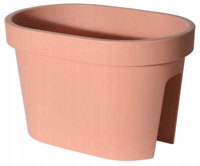 Oval Terracotta Balcony Flowerpot 27x40x25 Cm