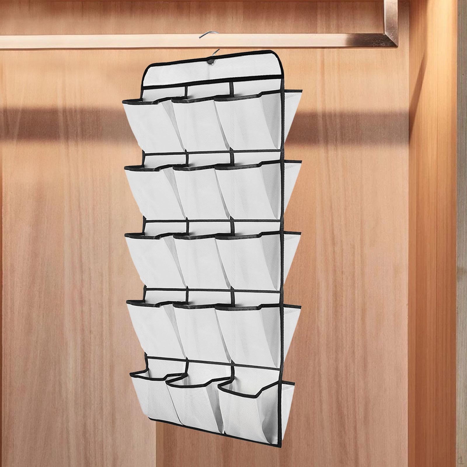 Door Hanging Shoe Organizer Rack Double Sided Foldable Racks Storage Bag белый 1280₽