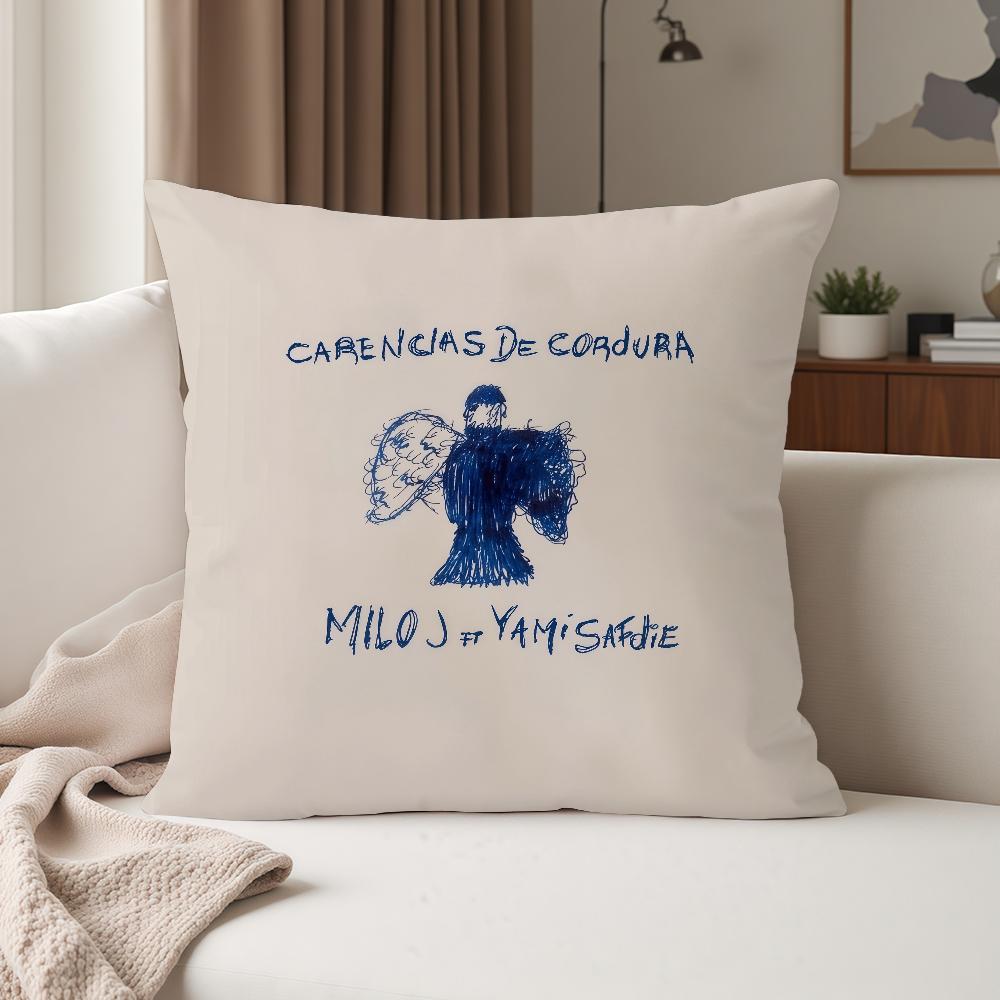 Singer MMilo J La Vida Era Mas Corta Pillow Case Suitable For Bedrooms Living Rooms Cars Home Decoration