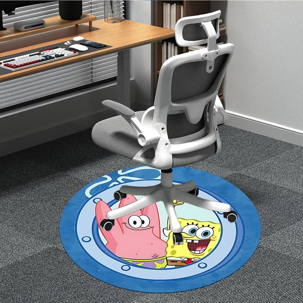 

1pc SpongeBob, Patrick Star Carpet, Round Non-Slip Durable Large Size Office Carpet, Suitable for Office yy250908001 80cm by 80cm