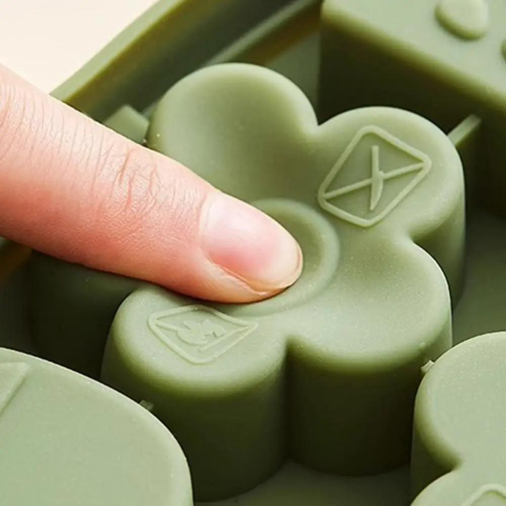 with Ice Storage Box Cartoon Silicone Ice Cream Mold 6/8 Cavity Ice Lolly Mold Cheese