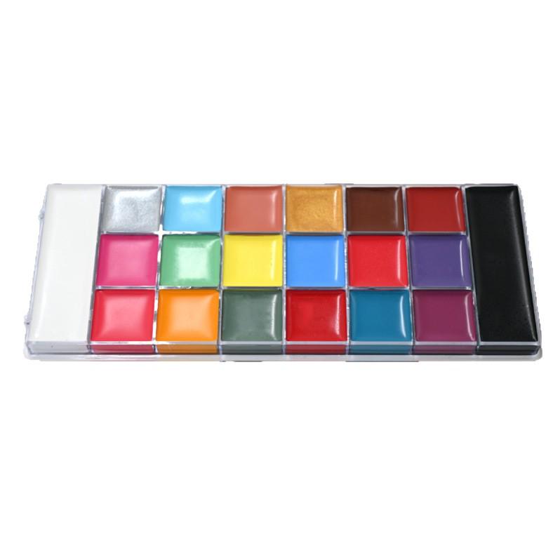 

20-Color Body & Face Paint Set for Halloween, World Cup, and Parties